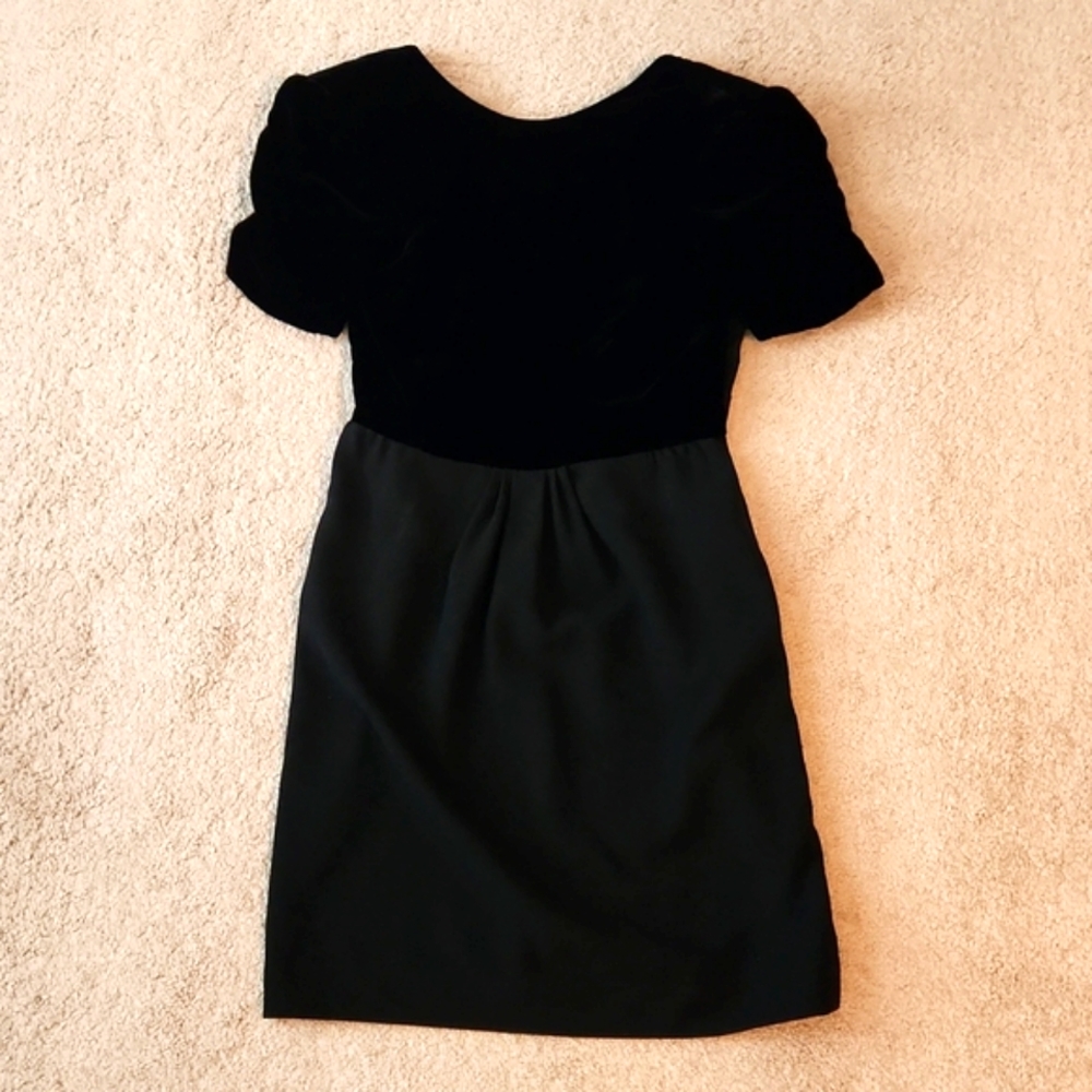 Valentino Night vintage black velvet dress 2